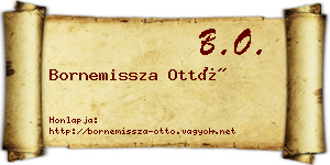 Bornemissza Ottó névjegykártya